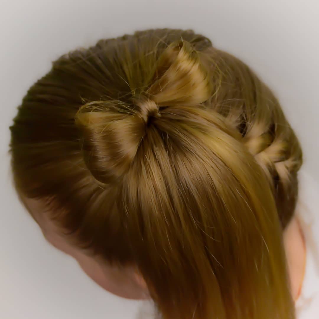 French Braid with Pony Tail. Quick and Easy Hairstyle.