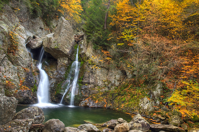 Cliff Jumping at Bash Bish Falls - United States