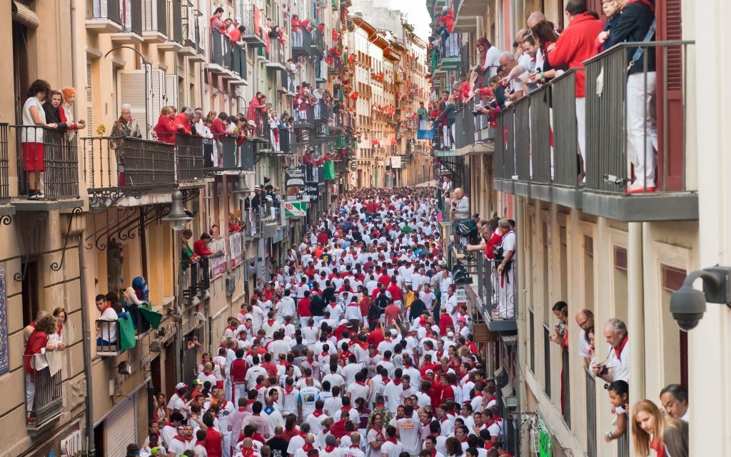 San Fermin in Pamplona, Spain