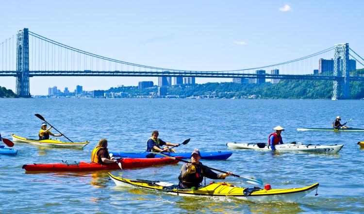 kayak on the Hudson River