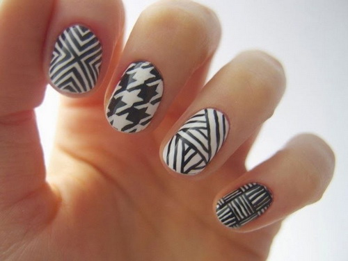 Black And White Nail Designs Ideas