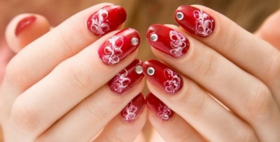 Red Nail Designs For Wedding