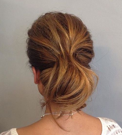 Tousled-chignon-updo