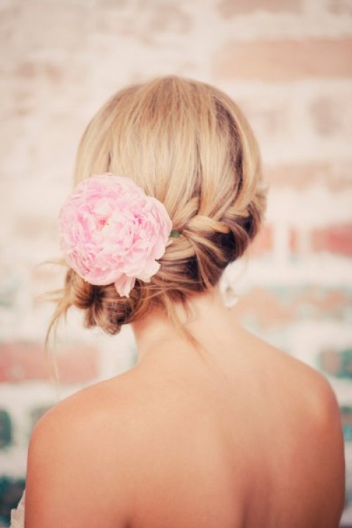 valentines day hairstyles flower braid up do