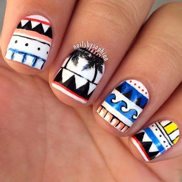 bold-tribal-nail-design