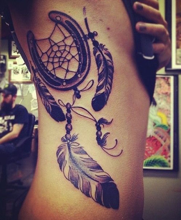 horseshoe-dreamcatcher-tattoo