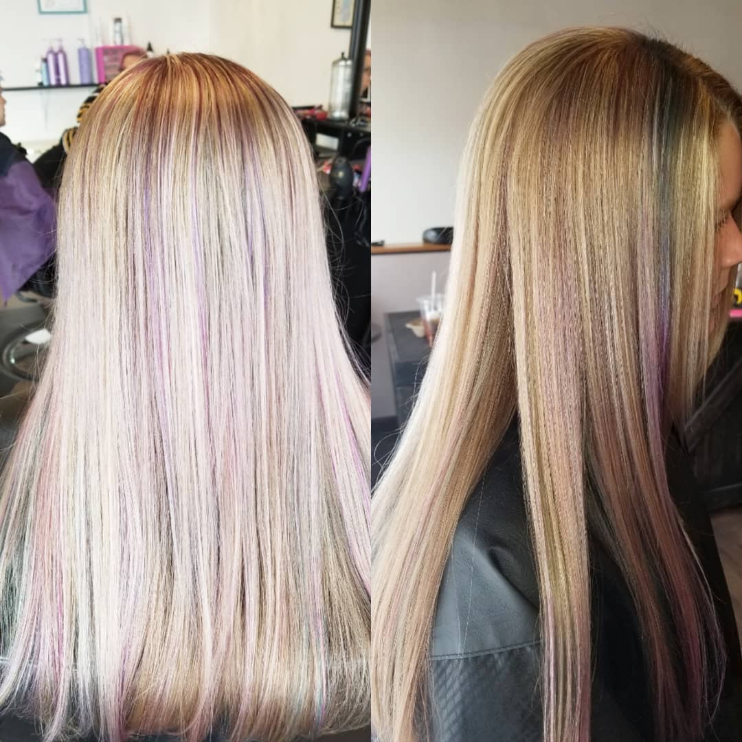 Opal hair with bright light blonde! @prettyinpinksalonwyo