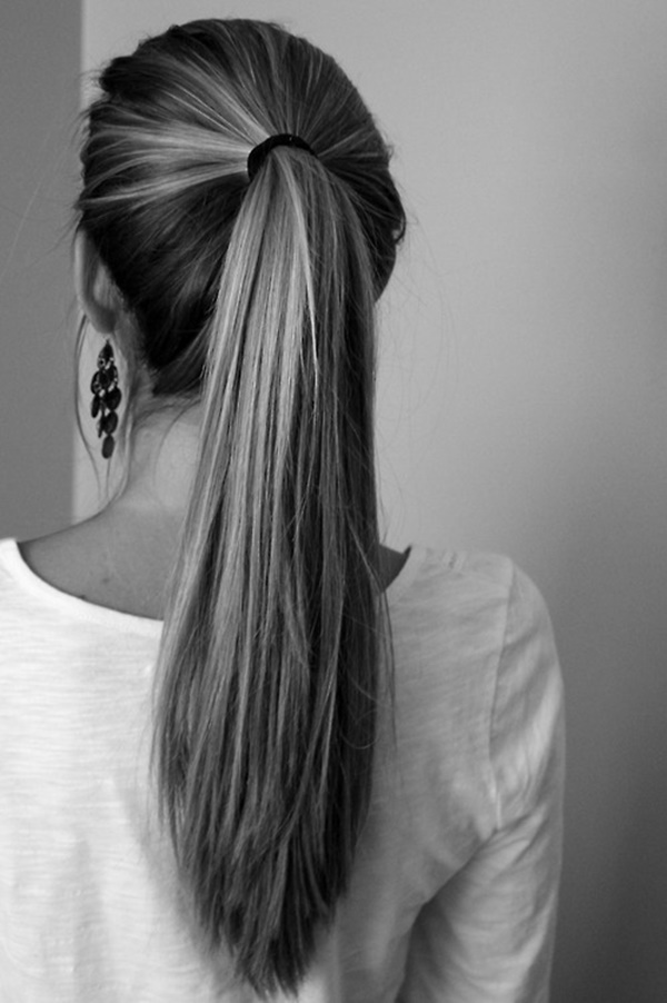 50 Incredibly Easy Ponytail Hairstyles For Long Hair You ... (600 x 902 Pixel)