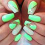 50 Beautiful and Unique Green Nail Art Designs