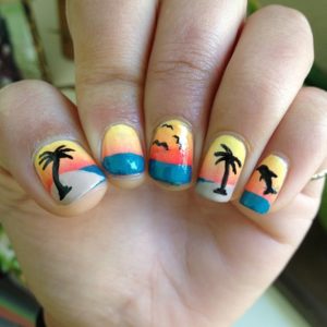 50+ Palm Tree Nail Art Ideas That You Will Love