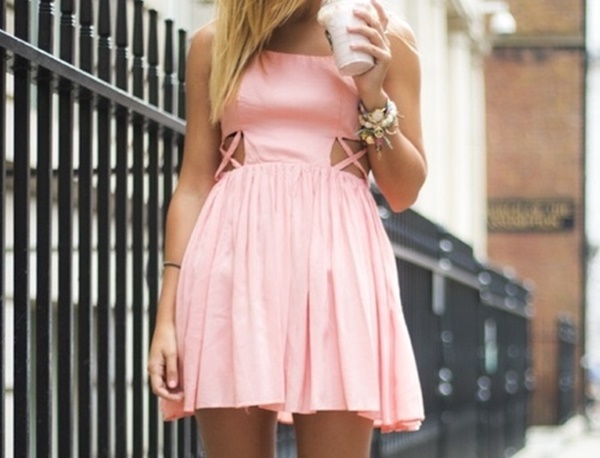 pink-is-a-popular-color-for-cutout-dresses