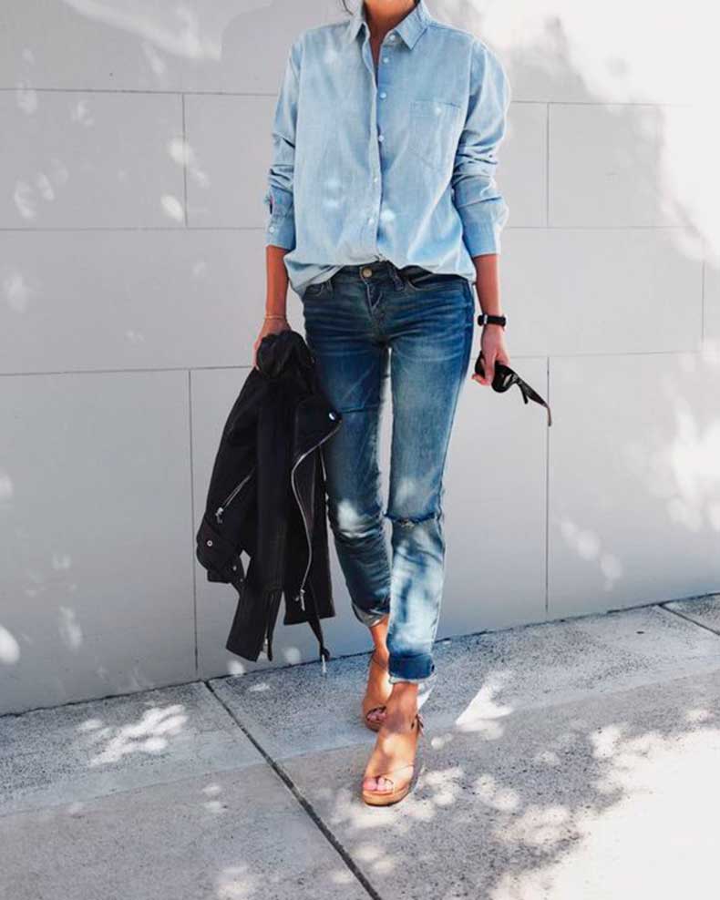 70 Perfect Street Style Spring Outfit Ideas with Shirt