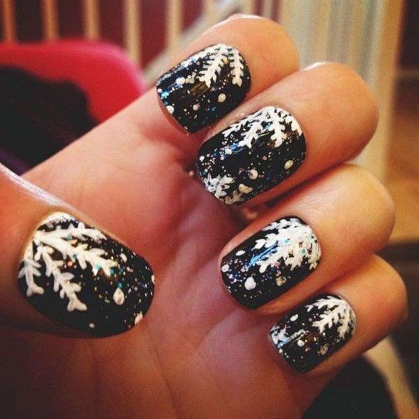 winter-black-nail-art