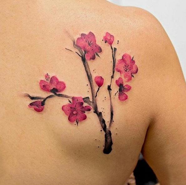 delightful-cherry-blossoms-tattoo