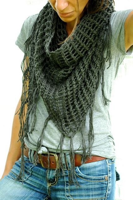 40 Knitted Scarves Ideas For Fashionable Girls