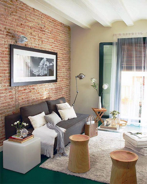 Brick Wall Ideas For Living Room