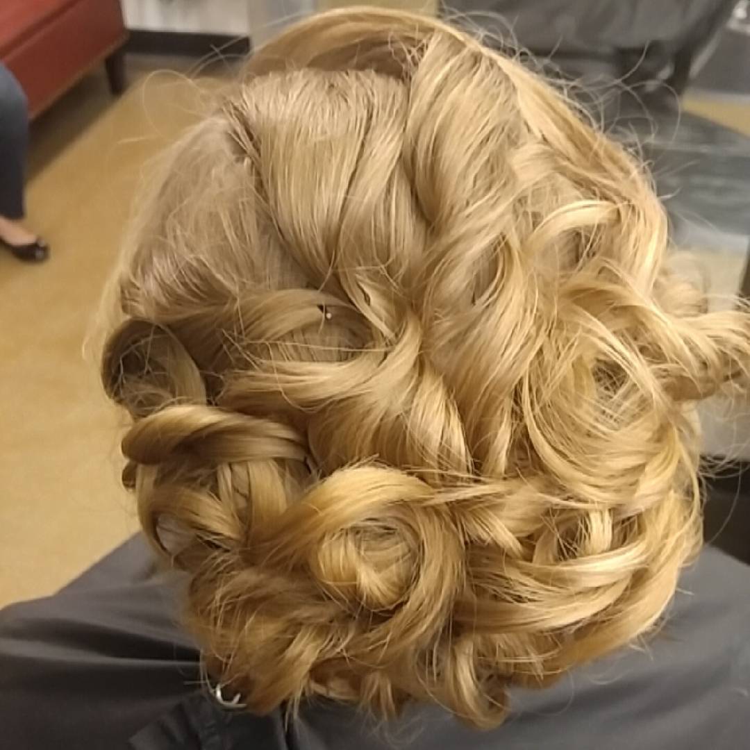 An updo from this past Beavercreek homecoming. A simple romantic updo, sometimes the simpler the better.