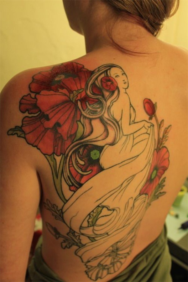 Art Nouveau tattoo