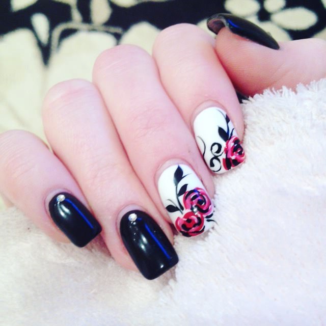 Creative Rose Nail Designs