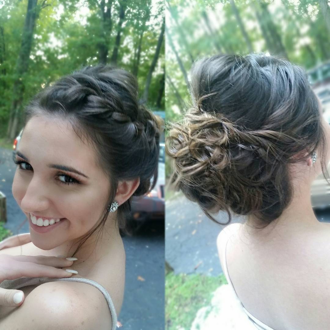 Homecoming hair I did the other day on Jamie! #homecominghairstyles #hairstyles #hair #frenchbraid