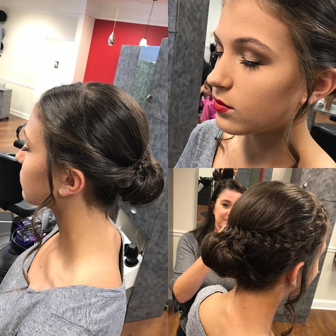 Homecoming hair and makeup by Maddy #makeup #updo #homecoming #homecominghairstyles