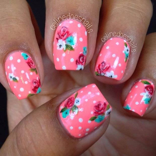 NEON PINK + POLKA DOT