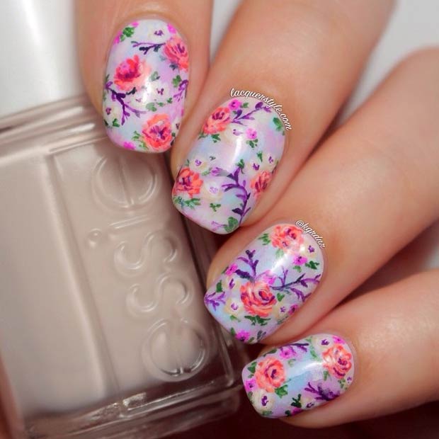 PURPLE FLORAL DESIGN