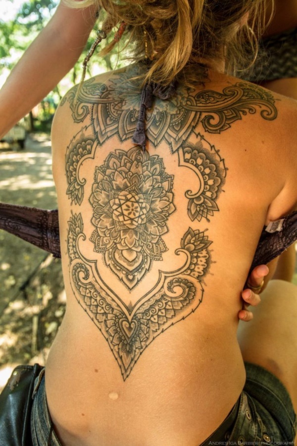 Patterned Back Tattoo