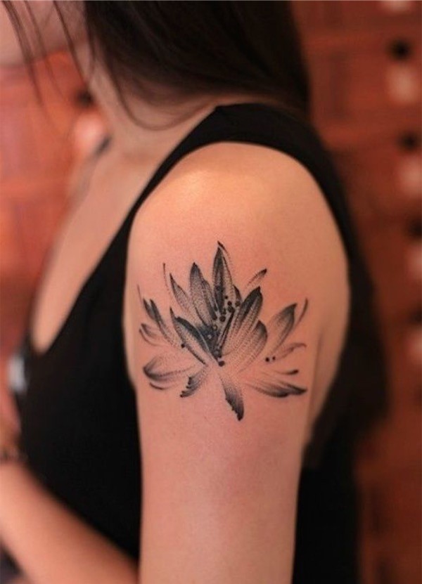 Simple flower tattoo