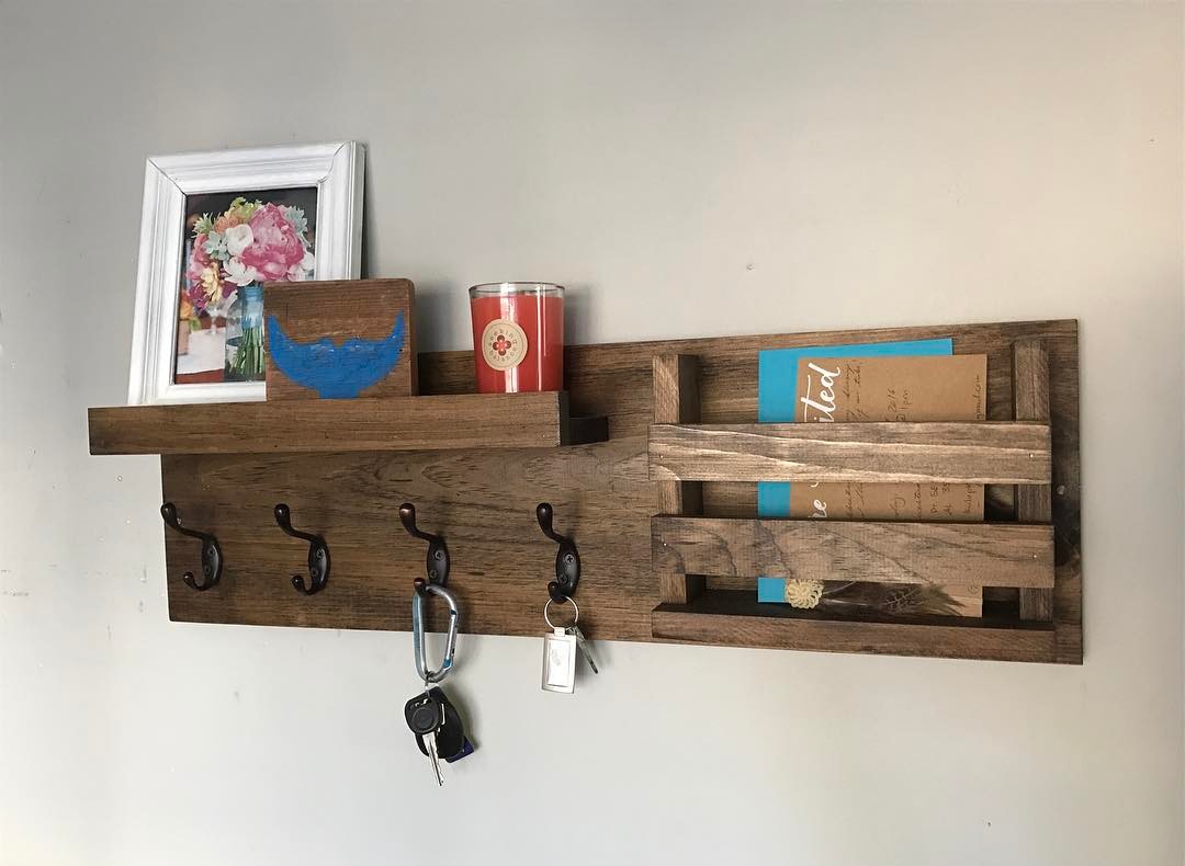 Level Handmade Entryway Organizer Designs