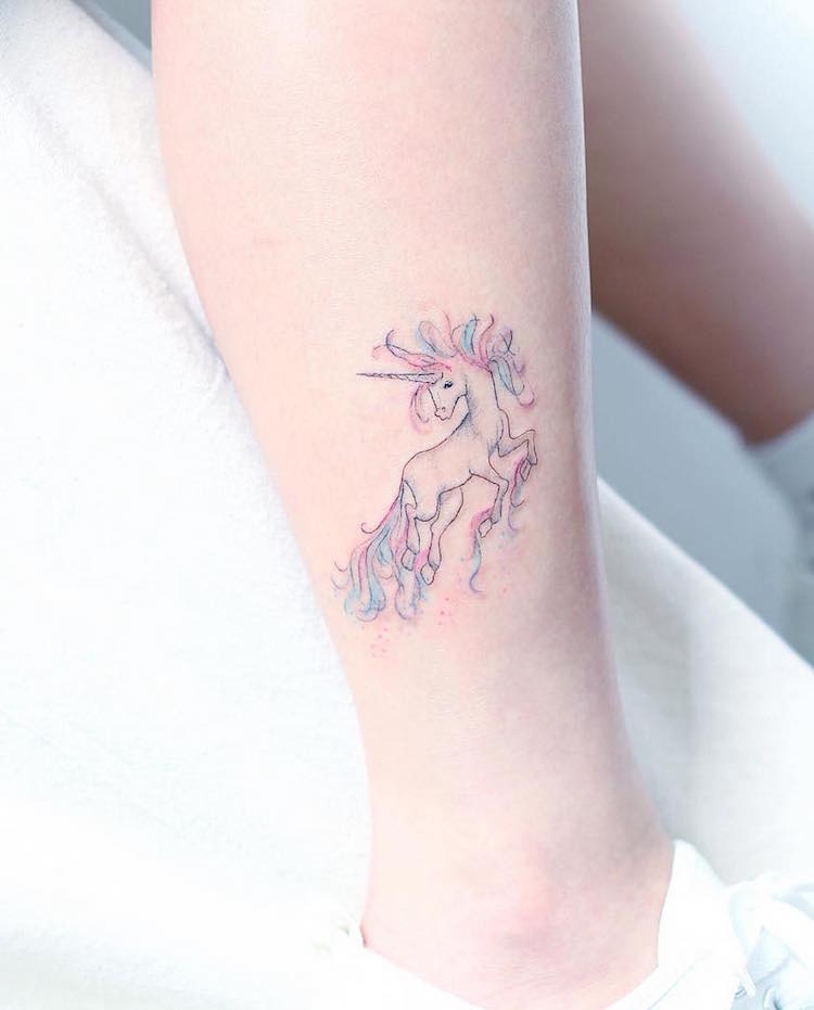 Unicorn tattoo