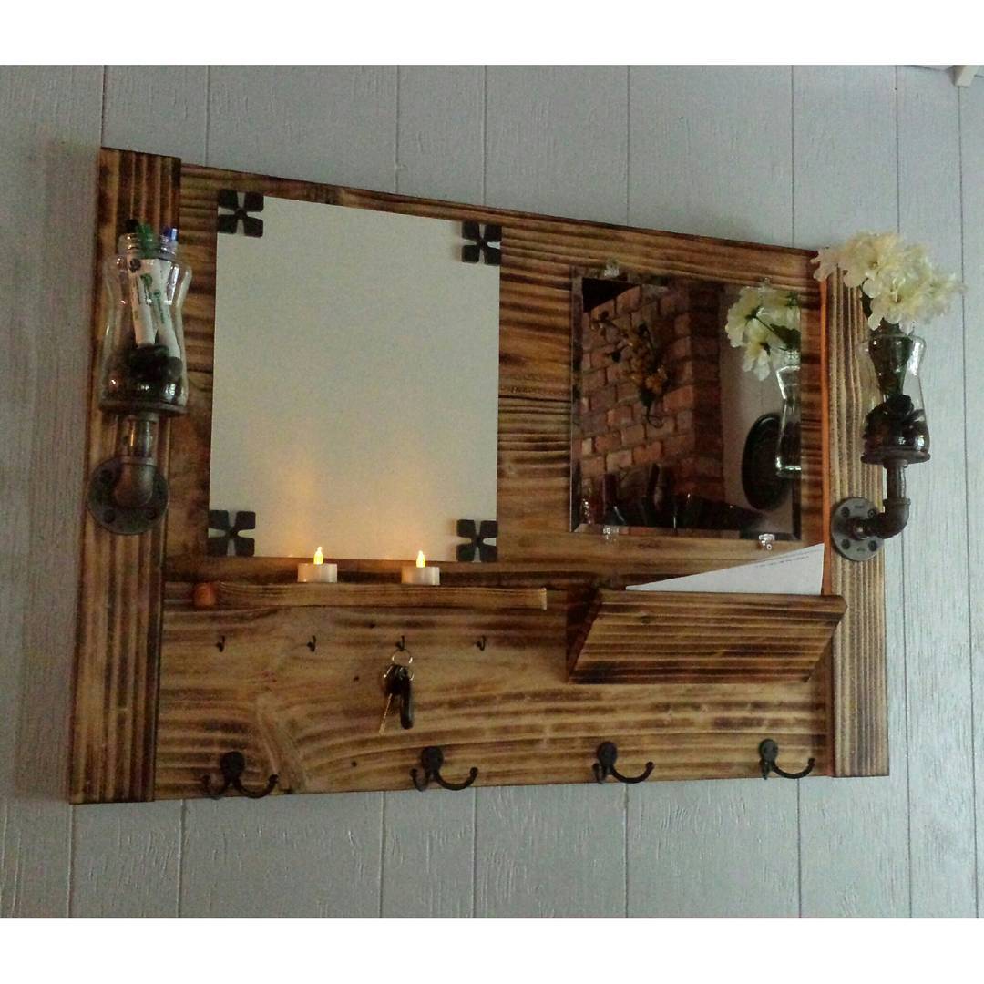 #charred #entrywayorganizer #foyer #keyhook #pipes #upcycled #jars #rustic