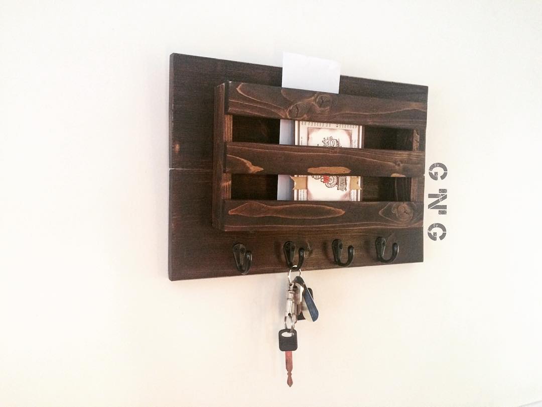 #customorder #organizer #mailholder #wooden #decor #function #keyhooks #entrywayorganizer #buildlikeagirl #rustic #shabbychic