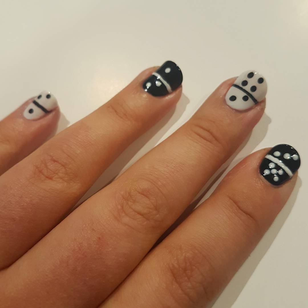 #nailart #essiepolish #essienista #sallyhansen #blacknails #nailinspo #nailporn #nailpolish #nailvarnish #love #nailideas #dominos #love #nailitmag