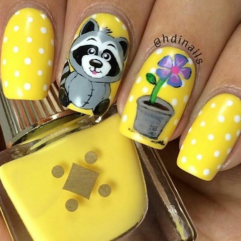 #nailart #quati #yellownails #yellownailart #yellownailpolish