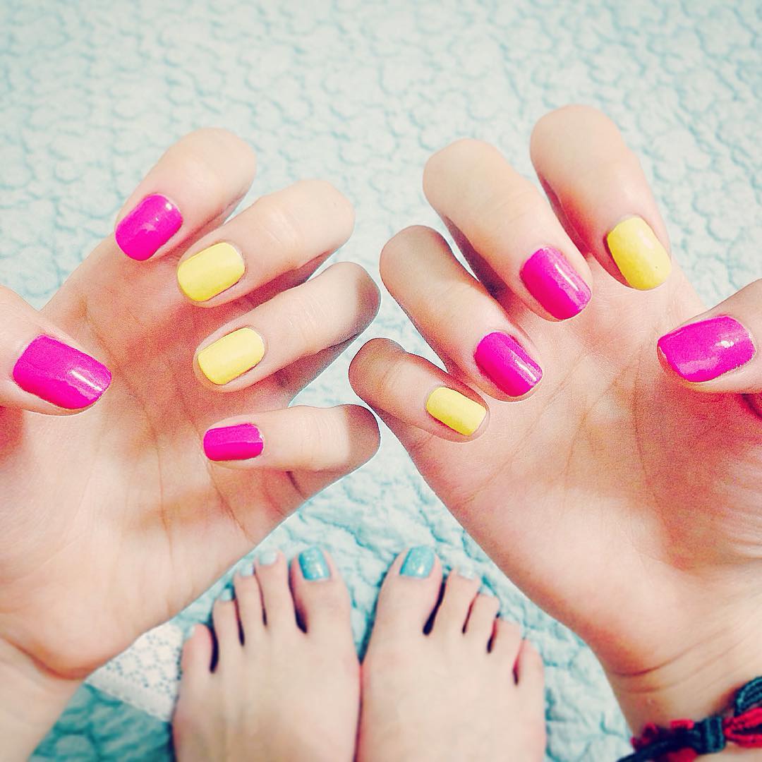 #nailpolish Yellow Nail Art Designs