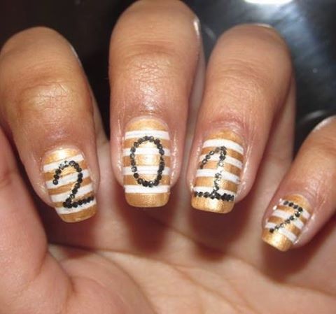 #newyearnailart #nailart2017