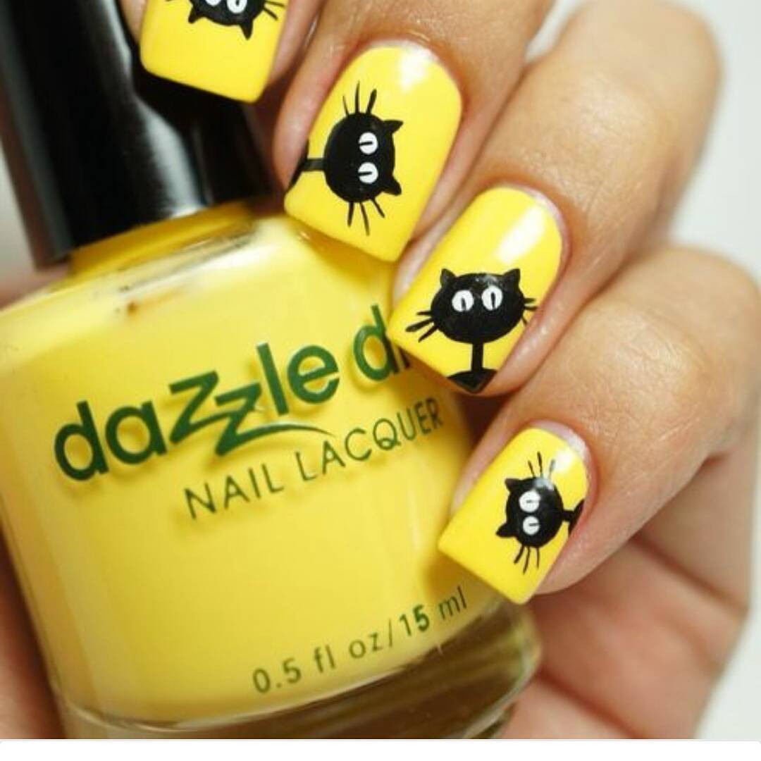 #yellowtuesday #yellownailart