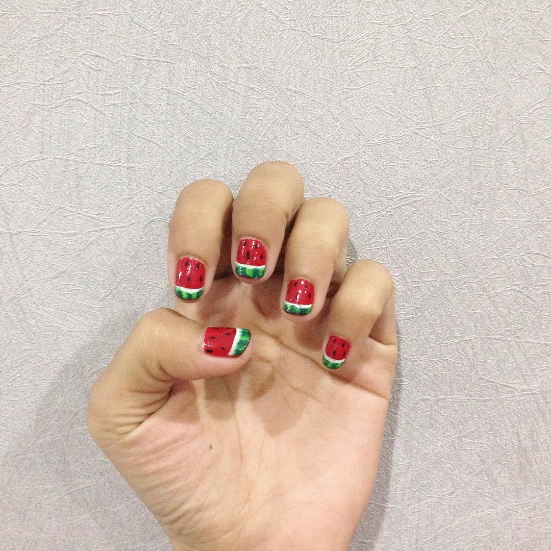 🍉🍉💦 Fruit Nail Art