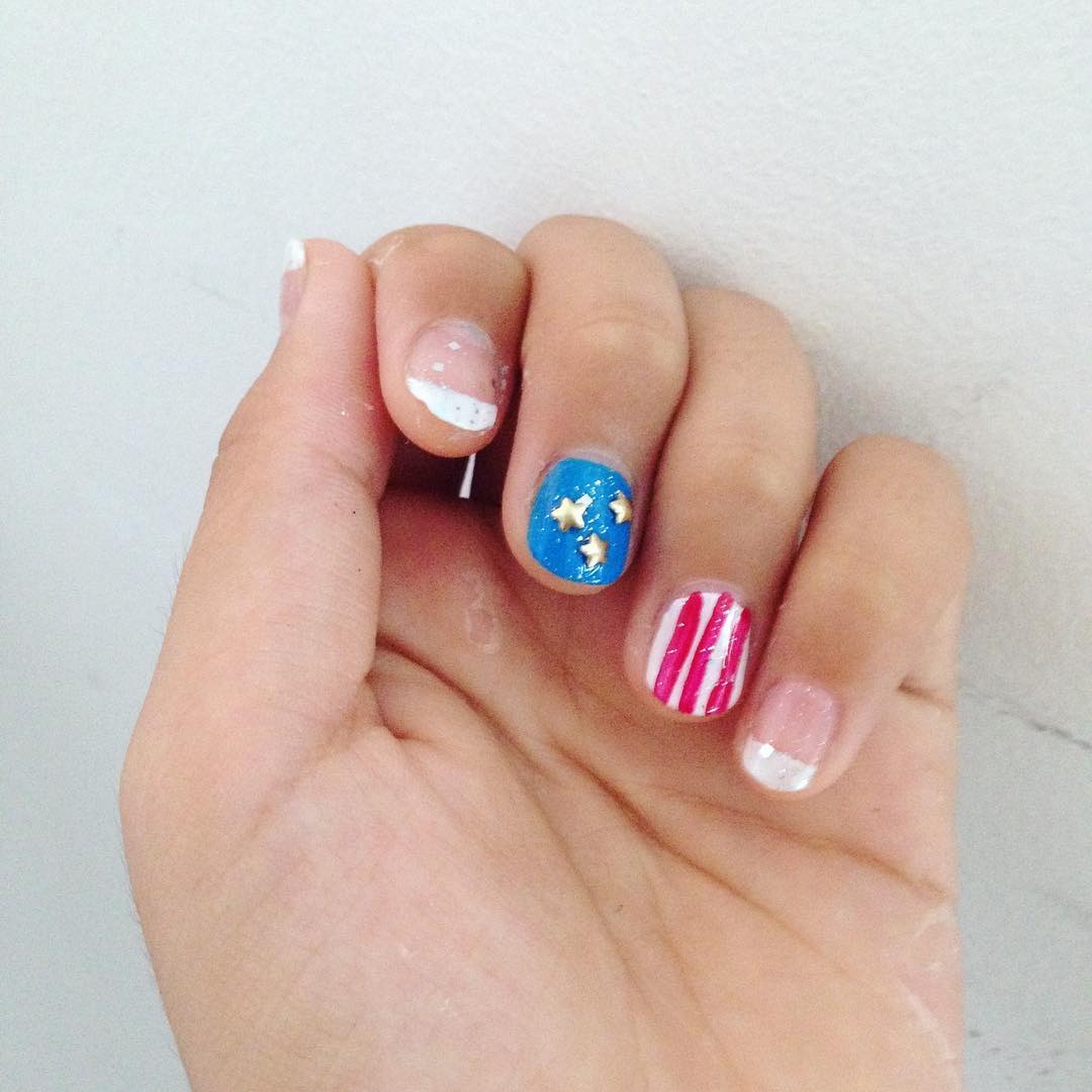 4th July Nails as requested #4thjulynails