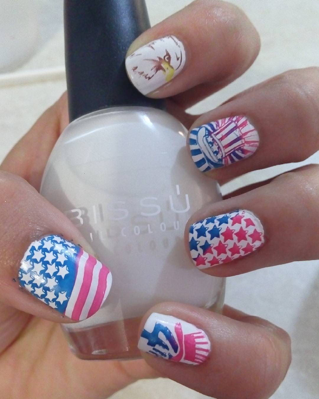 #4thofjuly #4thjulynails #4thJuly #nailsoftheday #nailart #nailstamping #nails #nailstamp