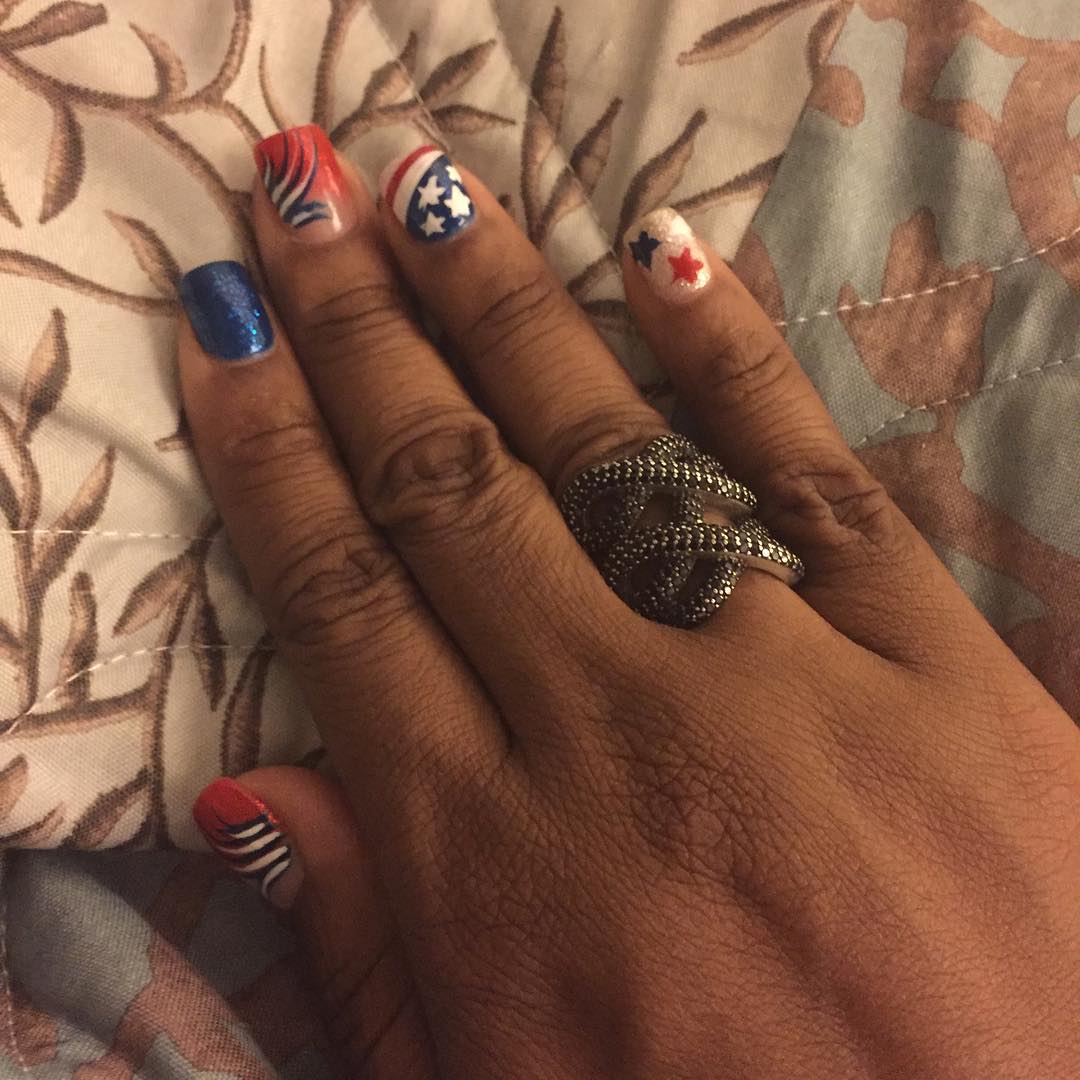 Happy 4th July weekend #4thjulynails #nails #binghamton #redwhiteandblue