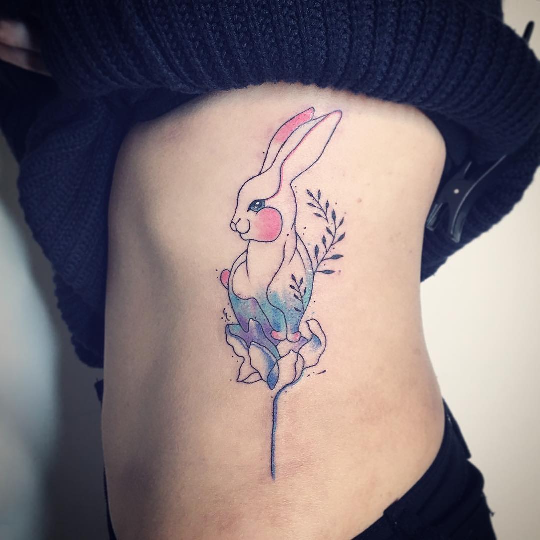 Rabbit Tattoo Ideas #rabbittattoo