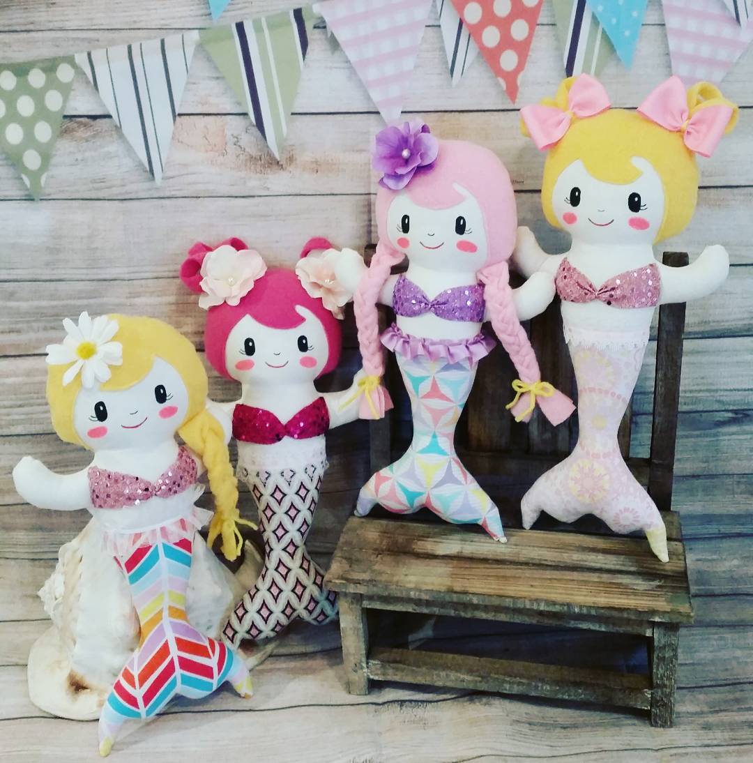 #handmadedolls #handmadegifts #springmermaids #braidsandpigtails #ilovemermaids