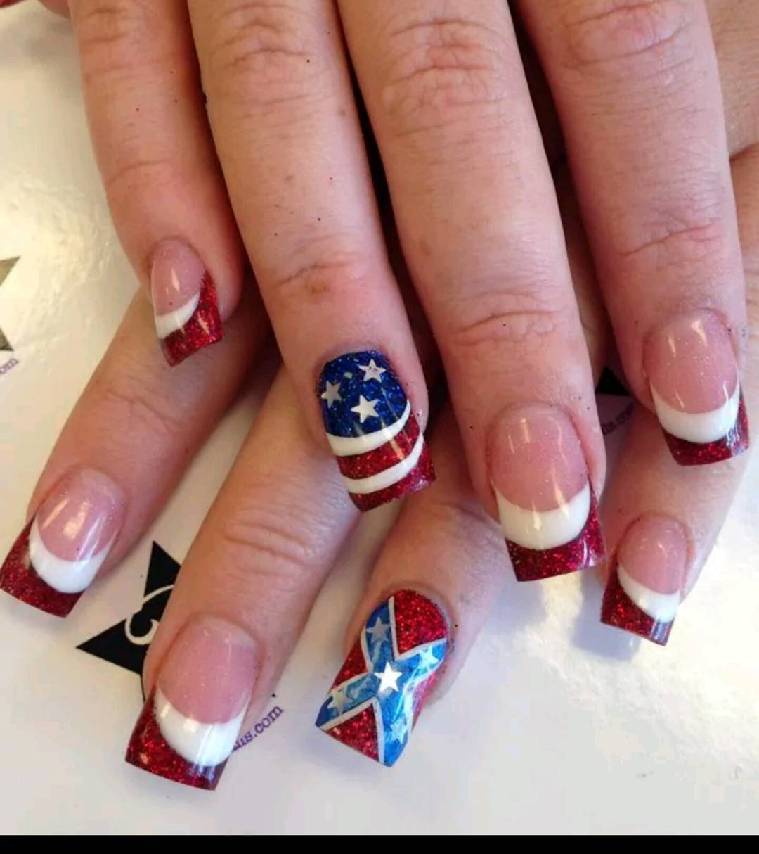 #sculpturednails #notipshere #newnails #newstuff #ilovenails #july4th #july4thnails #4thjuly #4thjulynails #redwhiteandblue