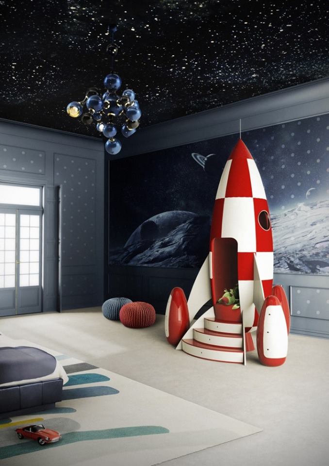 space themed kids room