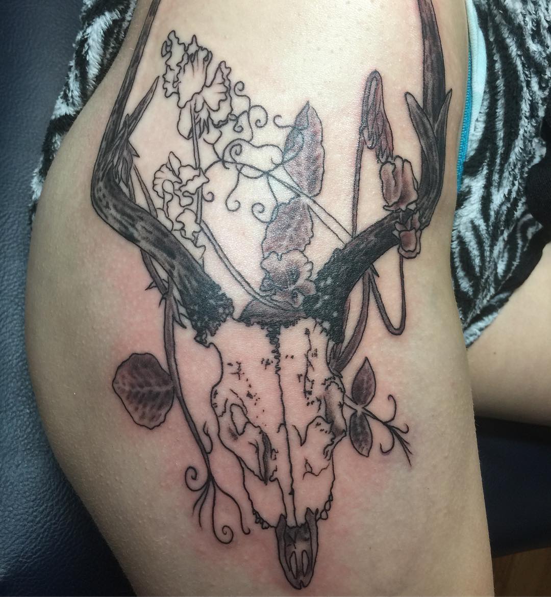 #tattoo #tattoos #pottsville #skook #deertattoo