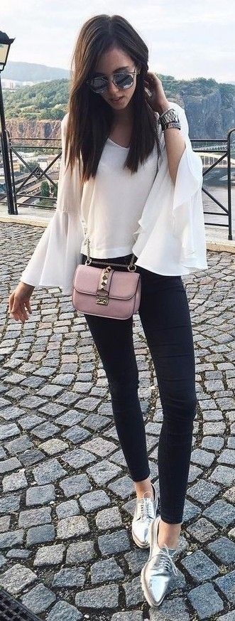 Black And White + Pop Of Pink and Silver