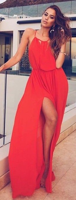 Red Maxi Dress