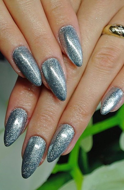 Endearing Metal Manix Effects Nail Art